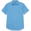 imageAmazon Essentials Mens SlimFit ShortSleeve Poplin ShirtLight Blue