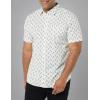 imageAmazon Essentials Mens SlimFit ShortSleeve Poplin ShirtLight Blue Bird Print