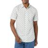 imageAmazon Essentials Mens SlimFit ShortSleeve Poplin ShirtLight Blue Bird Print