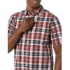 imageAmazon Essentials Mens SlimFit ShortSleeve Poplin ShirtNavy Red White Plaid