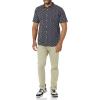 imageAmazon Essentials Mens SlimFit ShortSleeve Poplin ShirtNavy Roses