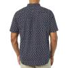 imageAmazon Essentials Mens SlimFit ShortSleeve Poplin ShirtNavy Roses