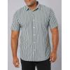 imageAmazon Essentials Mens SlimFit ShortSleeve Poplin ShirtNavy Stripe
