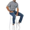 imageAmazon Essentials Mens SlimFit ShortSleeve Poplin ShirtNavy White Gingham
