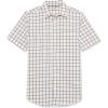 imageAmazon Essentials Mens SlimFit ShortSleeve Poplin ShirtPink White Buffalo Plaid
