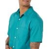 imageAmazon Essentials Mens SlimFit ShortSleeve Poplin ShirtTeal Blue