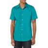imageAmazon Essentials Mens SlimFit ShortSleeve Poplin ShirtTeal Blue