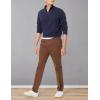 imageAmazon Essentials Mens SlimFit WrinkleResistant FlatFront Chino PantBrown