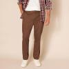 imageAmazon Essentials Mens SlimFit WrinkleResistant FlatFront Chino PantBrown