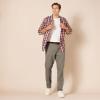 imageAmazon Essentials Mens SlimFit WrinkleResistant FlatFront Chino PantDark Brown