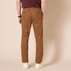 imageAmazon Essentials Mens SlimFit WrinkleResistant FlatFront Chino PantDark Khaki Brown