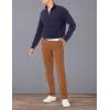 imageAmazon Essentials Mens SlimFit WrinkleResistant FlatFront Chino PantDark Khaki Brown