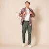 imageAmazon Essentials Mens SlimFit WrinkleResistant FlatFront Chino PantDark Olive