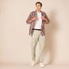 imageAmazon Essentials Mens SlimFit WrinkleResistant FlatFront Chino PantKhaki Beige