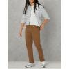 imageAmazon Essentials Mens Straight Fit 5Pocket Stretch Twill PantsBrown
