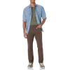 imageAmazon Essentials Mens StraightFit 5Pocket Comfort Stretch Chino Pant Previously GoodthreadsBrown