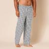 imageAmazon Essentials Mens StraightFit Woven Pajama Pant with PocketsBlack Grey Plaid