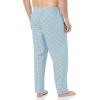 imageAmazon Essentials Mens StraightFit Woven Pajama Pant with PocketsBlue Geo Print