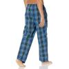 imageAmazon Essentials Mens StraightFit Woven Pajama Pant with PocketsBlue Green Large Plaid