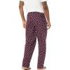 imageAmazon Essentials Mens StraightFit Woven Pajama Pant with PocketsBurgundy Puffin