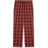 imageAmazon Essentials Mens StraightFit Woven Pajama Pant with PocketsBurgundy Rust Mix Plaid