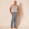imageAmazon Essentials Mens StraightFit Woven Pajama Pant with PocketsGrey