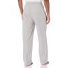 imageAmazon Essentials Mens StraightFit Woven Pajama Pant with PocketsGrey Plaid
