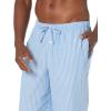 imageAmazon Essentials Mens StraightFit Woven Pajama Pant with PocketsLight Blue Stripe