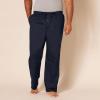 imageAmazon Essentials Mens StraightFit Woven Pajama Pant with PocketsNavy