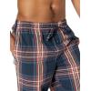 imageAmazon Essentials Mens StraightFit Woven Pajama Pant with PocketsNavy Large Plaid