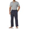 imageAmazon Essentials Mens StraightFit Woven Pajama Pant with PocketsNavy Paisley