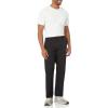 imageAmazon Essentials Mens StraightFit WrinkleResistant FlatFront Chino PantBlack