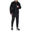 imageAmazon Essentials Mens Teddy Fleece FullZip Mock Neck Jacket with Chest PocketsBlack