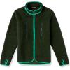 imageAmazon Essentials Mens Teddy Fleece FullZip Mock Neck Jacket with Chest PocketsDark Green