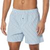 imageAmazon Essentials Mens Woven Cotton Boxer Short Underwear Available in Big ampampTall Pack of 5BlackBlue StripeDark Blue PlaidNavySky Blue