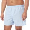 imageAmazon Essentials Mens Woven Cotton Boxer Short Underwear Available in Big ampampTall Pack of 5Light BluePale Blue StripeWhite Pinstripe