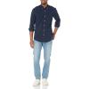 imageAmazon Essentials SlimFit Dress Shirts for Men  LongSleeve Pocket ButtonDown Oxford ShirtNavy