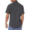 imageAmazon Essentials SlimFit Mens Short Sleeve Button Down ShirtBlack Floral