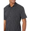 imageAmazon Essentials SlimFit Mens Short Sleeve Button Down ShirtBlack Floral