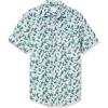 imageAmazon Essentials SlimFit Mens Short Sleeve Button Down ShirtBlue Flamingo