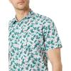 imageAmazon Essentials SlimFit Mens Short Sleeve Button Down ShirtBlue Flamingo