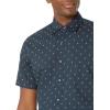 imageAmazon Essentials SlimFit Mens Short Sleeve Button Down ShirtNavy White Anchor Print