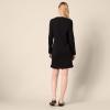 imageAmazon Essentials Womens Crewneck LongSleeve Fleece AboveTheKnee DressBlack