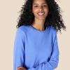 imageAmazon Essentials Womens Crewneck LongSleeve Fleece AboveTheKnee DressBlue Heather