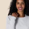 imageAmazon Essentials Womens Crewneck LongSleeve Fleece AboveTheKnee DressLight Grey Heather