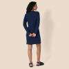 imageAmazon Essentials Womens Crewneck LongSleeve Fleece AboveTheKnee DressNavy
