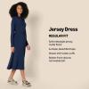 imageAmazon Essentials Womens RegularFit Matte Jersey Midi Length DressNavy