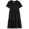 imageAmazon Essentials Womens ShortSleeve Crewneck Tiered DressBlack