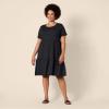 imageAmazon Essentials Womens ShortSleeve Crewneck Tiered DressBlack