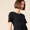 imageAmazon Essentials Womens ShortSleeve Crewneck Tiered DressBlack